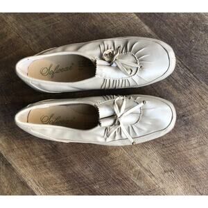 Sofwear beige slip ons Man Made Materials Made In China Shoes Woman' SZ 7.5
